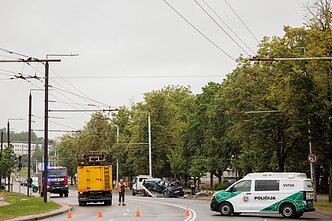 Dvi gyvybes nusinešusi avarija Vilniuje