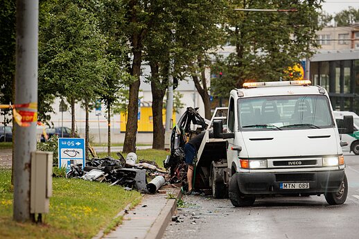 Dvi gyvybes nusinešusi avarija Vilniuje