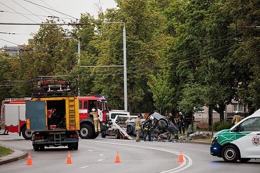 Dvi gyvybes nusinešusi avarija Vilniuje