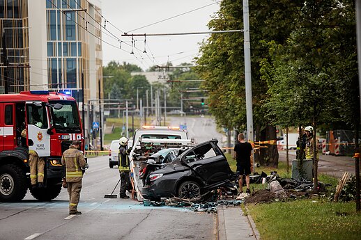 Dvi gyvybes nusinešusi avarija Vilniuje