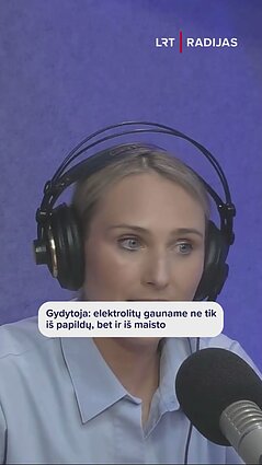 Gydytoja: elektrolitų gauname ne tik iš papildų, bet ir iš maisto