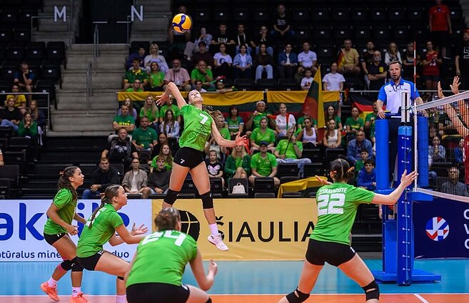 Europos merginų U18 tinklinio čempionatas. Lietuva – Bulgarija