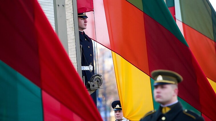 Valstybės vėliavų pakėlimo ceremonija. LR Prezidento Gitano Nausėdos kalba