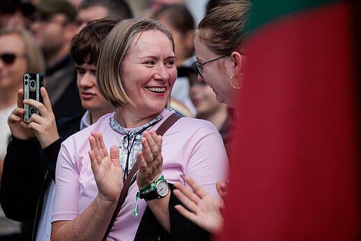 Liepos 6-osios proga Daukanto aikštėje vyko vėliavų pakėlimo ceremonija