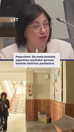 Popovienė pristatė šių metų brandos egzaminų rezultatus