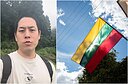 Kotaro Hisado ir Lietuvos vėliava