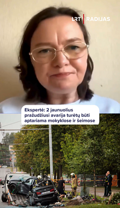 Ekspertė: 2 jaunuolius pražudžiusią avariją reikėtų aptarti mokyklose ir šeimose