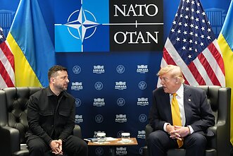 Volodymyras Zelenskis ir Donaldas Trumpas Volodymyras Zelenskis ir Donaldas Trumpas