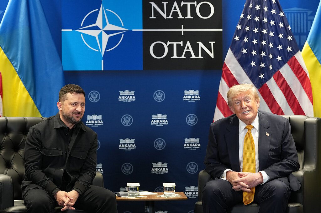 Wołodymyr Zełenski i Donald Trump Wołodymyr Zełenski i Donald Trump