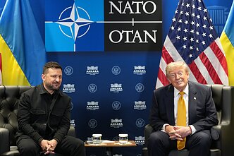 Wołodymyr Zełenski i Donald Trump