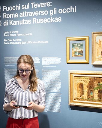 Paroda „Ugnis virš Tibro: Roma Kanuto Rusecko akimis“ Šv. Angelo pilyje, Romoje Paroda „Ugnis virš Tibro: Roma Kanuto Rusecko akimis“ Šv. Angelo pilyje, Romoje
