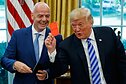 Gianni Infantino ir Donaldas Trumpas