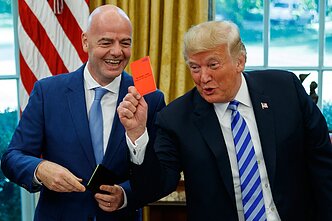 Gianni Infantino ir Donaldas Trumpas