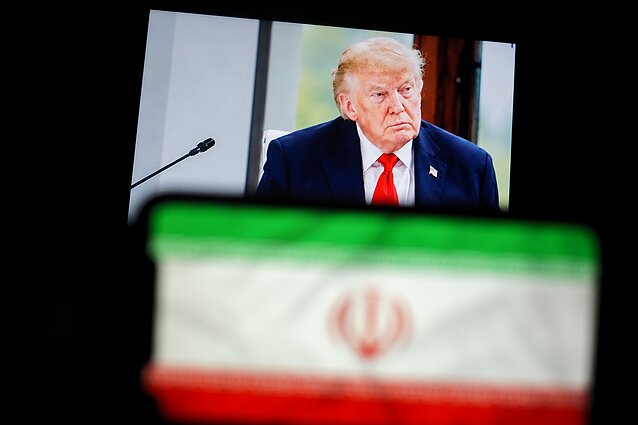 Donaldas Trumpas, Irano vėliava Donaldas Trumpas, Irano vėliava