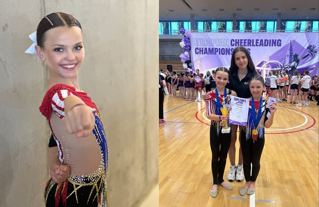 Elina Ostrovska na mistrzostwach Europy w cheerleadingu Elina Ostrovska na mistrzostwach Europy w cheerleadingu
