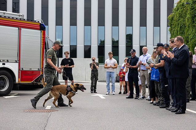 Valstybinės priešgaisrinės gelbėjimo tarnybos gelbėjimo ir paieškos komandos (LERT) pasitikimas po misijos Venesueloje Valstybinės priešgaisrinės gelbėjimo tarnybos gelbėjimo ir paieškos komandos (LERT) pasitikimas po misijos Venesueloje