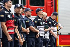 Valstybinės priešgaisrinės gelbėjimo tarnybos gelbėjimo ir paieškos komandos (LERT) pasitikimas po misijos Venesueloje Valstybinės priešgaisrinės gelbėjimo tarnybos gelbėjimo ir paieškos komandos (LERT) pasitikimas po misijos Venesueloje