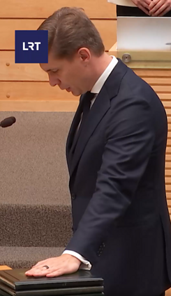 Prisiekė Mindaugas Sinkevičius ir ministrų kabinetas