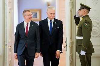  Latvijos prezidentas Edgaras Rinkevičius lankosi Lietuvoje