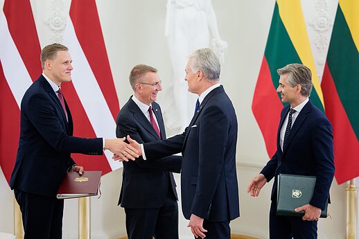 Latvijos prezidentas Edgaras Rinkevičius lankosi Lietuvoje