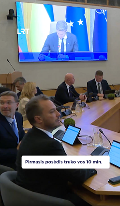 Mindaugo Sinkevičiaus Vyriausybės pirmasis posėdis