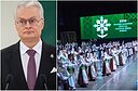 Gitanas Nausėda. Šiaurės Amerikos lietuvių tautinių šokių šventės akimirka
