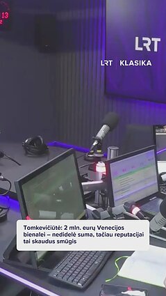 Tomkevičiūtė: 2 mln. eurų Venecijos bienalei – nedidelė suma, tačiau reputacijai tai skaudus smūgis