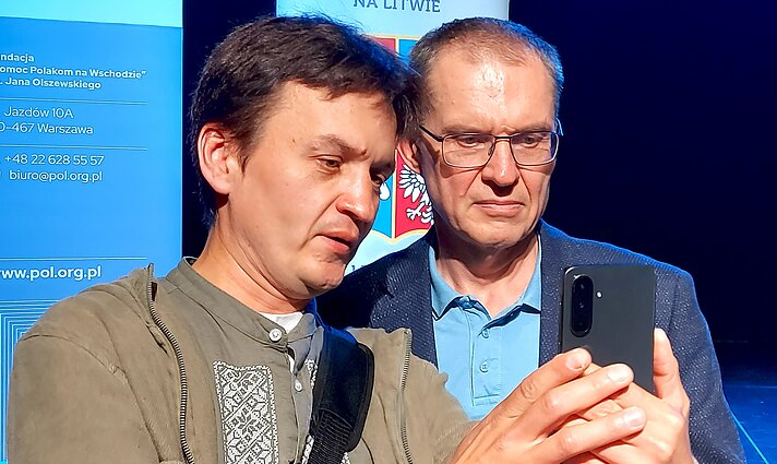 Spotkanie z Andrzejem Poczobutem w Wilnie Spotkanie z Andrzejem Poczobutem w Wilnie