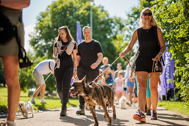 Walk15 žygis su augintiniais Vilniaus Upės festivalyje Walk15 žygis su augintiniais Vilniaus Upės festivalyje