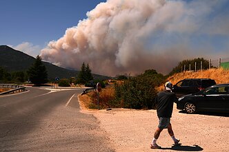 Miškų gaisrai Ispanijoje ir Prancūzijoje