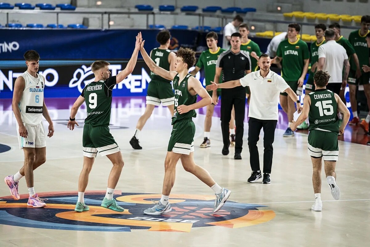 Europos U18 krepšinio čempionatas: Lietuva – Slovėnija Europos U18 krepšinio čempionatas: Lietuva – Slovėnija