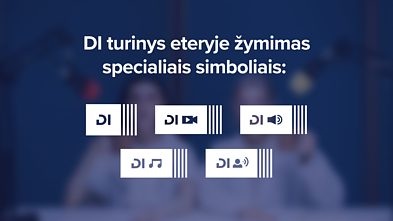 Dirbtinio intelekto turinys eteryje žymimas specialiais simboliais