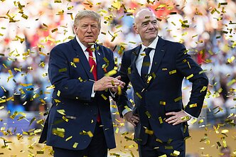 Donaldas Trumpas ir Gianni Infantino