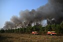 Forest fires in France.