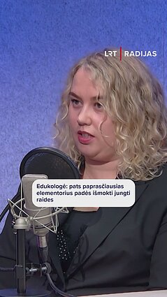 Edukologė: pats paprasčiausias elementorius padės išmokti jungti raides