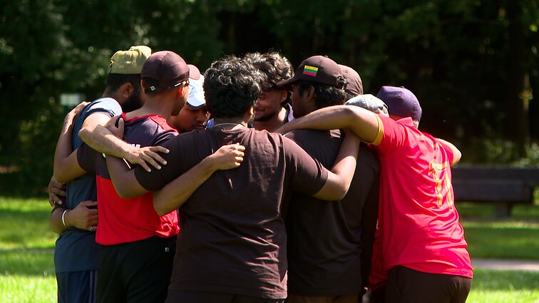Cricket training in Vilnius' Vingis Park. Cricket training in Vilnius' Vingis Park.