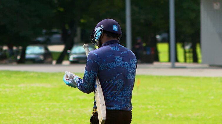 Cricket training in Vilnius' Vingis Park. Cricket training in Vilnius' Vingis Park.