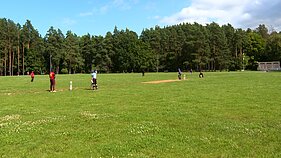 Cricket training in Vilnius' Vingis Park. Cricket training in Vilnius' Vingis Park.