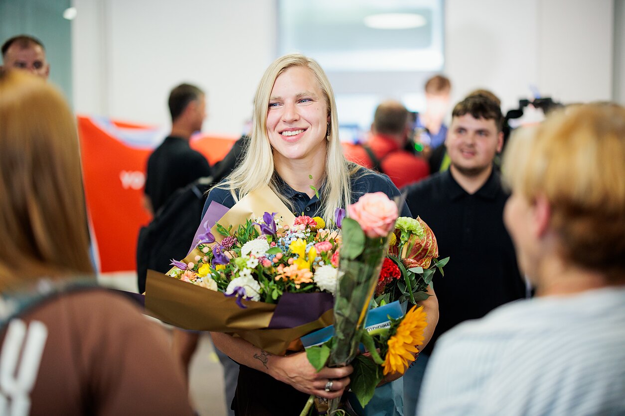 Rūta Meilutytė plaukia krūtine