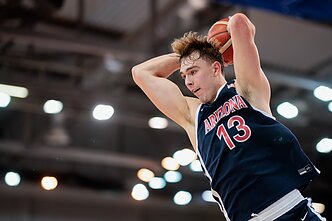 Motiejus Krivas. Kontrolinės rungtynės: Lietuvos krepšinio rinktinė – Arizonos „Wildcats“
