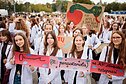 Sostinės centre – iškilminga studentų eisena nuo Seimo rūmų iki VU Didžioji kiemo
