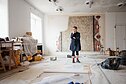 Eglė Ridikaitė savo studijoje Vokiečių g.
