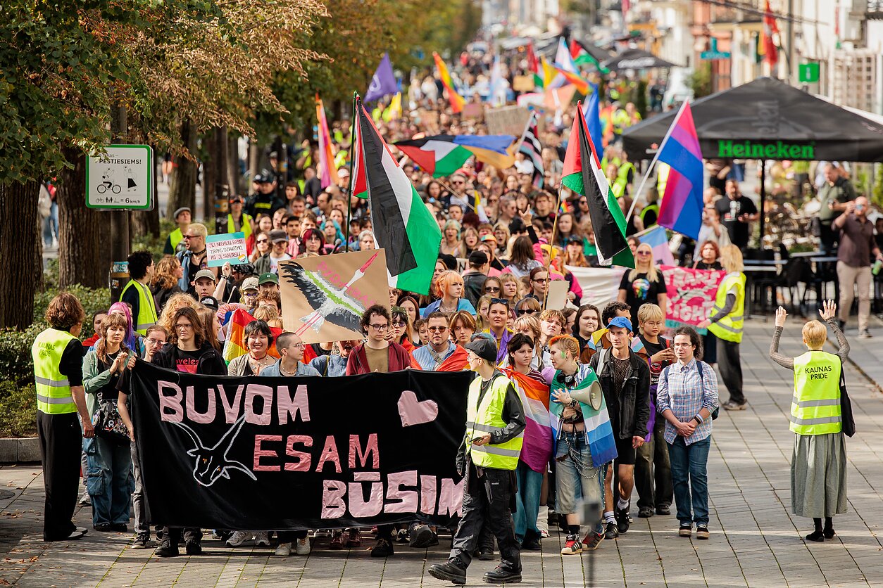 Second Kaunas Pride calls for LGBTQ inclusivity and solidarity with Palestine
