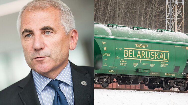 Ušackas apie Baltarusijos trąšų tranzito galimybę: reikėtų į tai žvelgti savanaudiškai