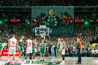 Kaunas Žalgiris turns to police over swastika on fan's banner
