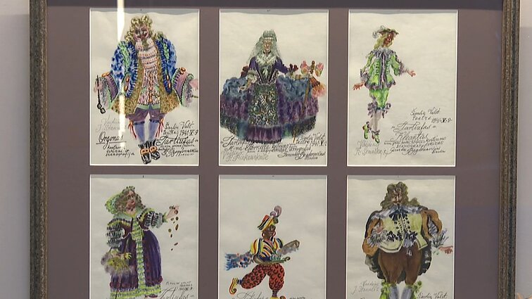 Šiaulių dramos teatre – dailininko Bagdonavičiaus kurtų kostiumų eskizai