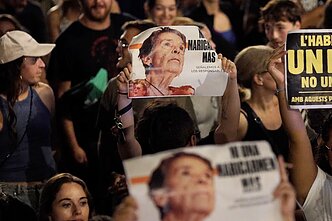 Protestas Ispanijoje dėl iškeldintos senjorės