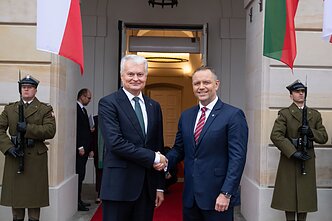 Gitanas Nausėda ir Karolis Nawrockis