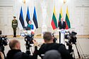 Estijos prezidentė Ülle Madise ir Lietuvos prezidentas Gitanas Nausėda