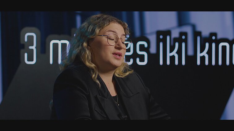 Filmą „Tu man nieko neprimeni“ pristato filmo režisierė Marija Kavtaradzė
